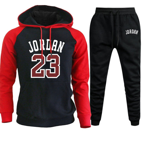 Jordan 23 Tracksuit Men Sets Winter Hoodies Pants 2 Piece Set 2019 Fashion Hoody Mens Sweatshirt Sport Joggers Sweatpants Suit